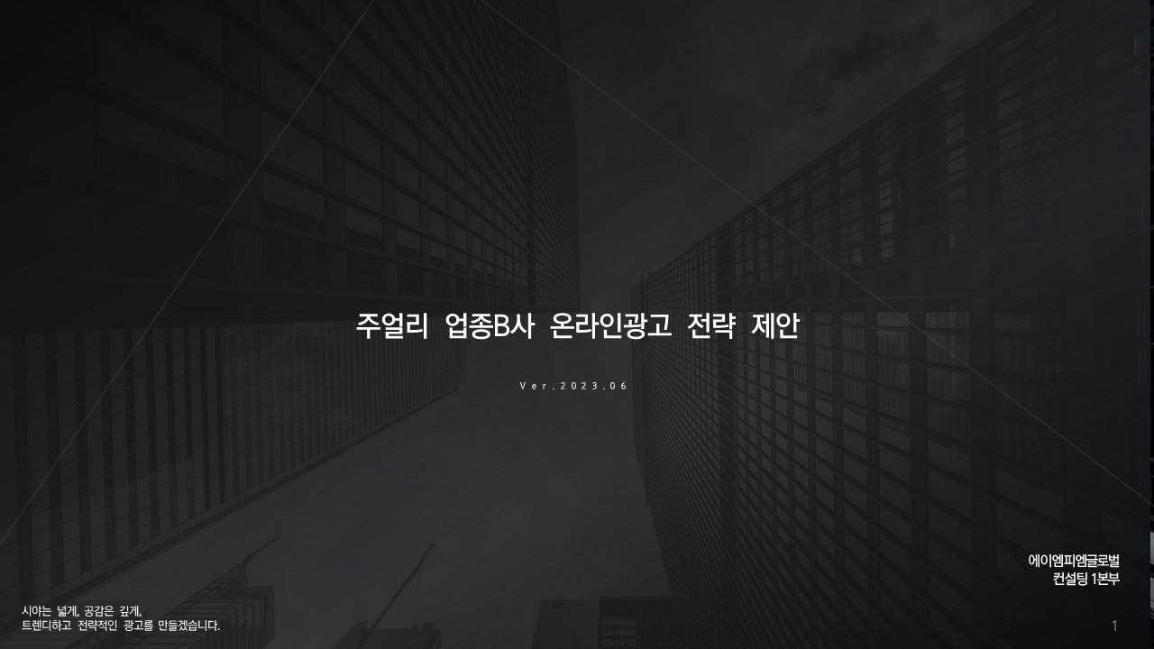 주얼리 업종B사 광고컨설팅 성공사례